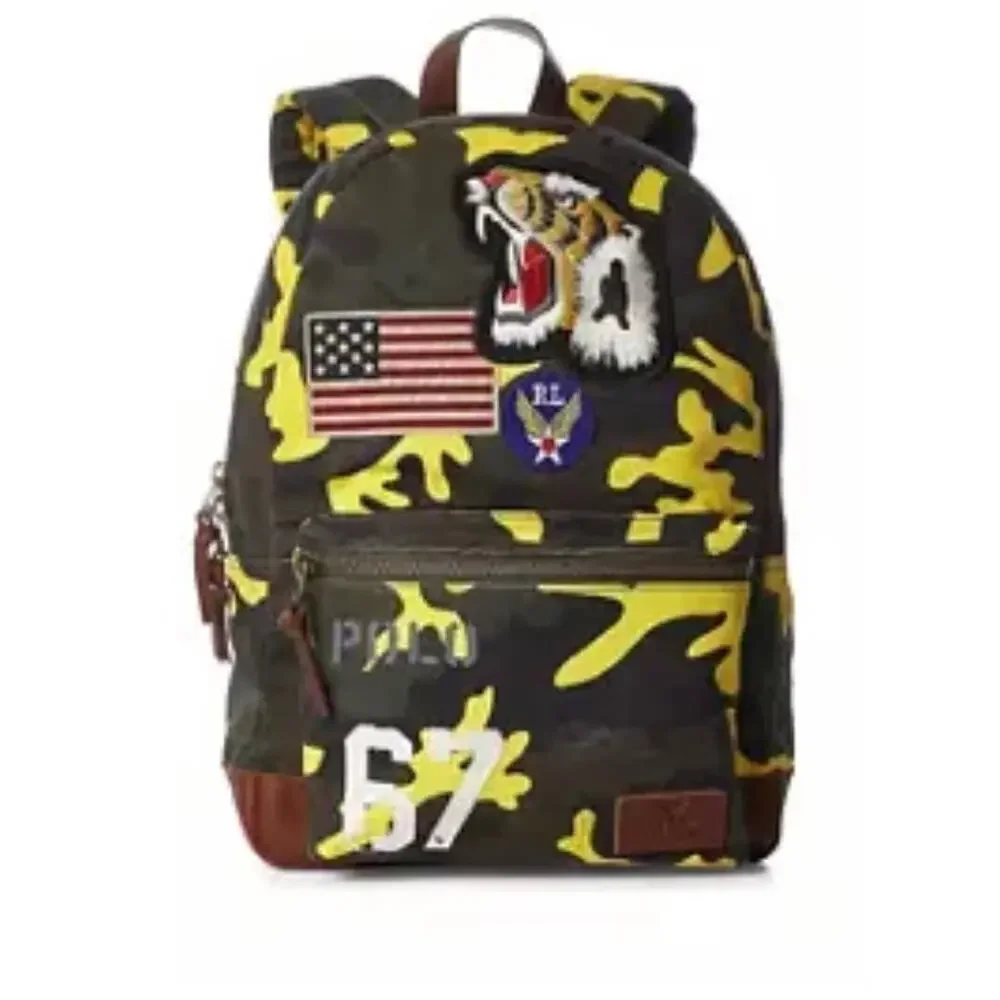 NWT❤️Polo Ralph Lauren Camouflage Canvas Backpack